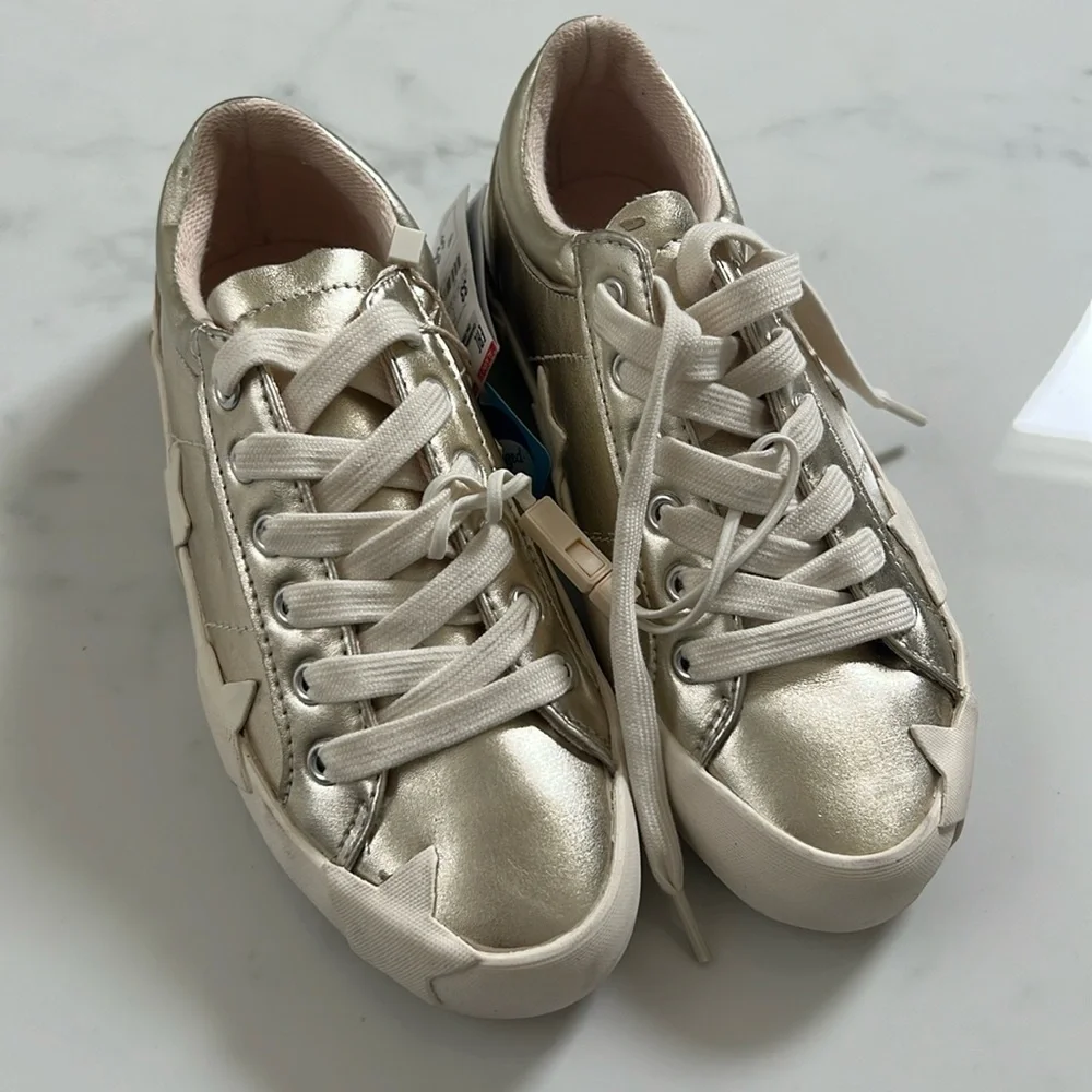 ZARA NWT Girls Sparkly Star Sneakers US 2 EUR 33